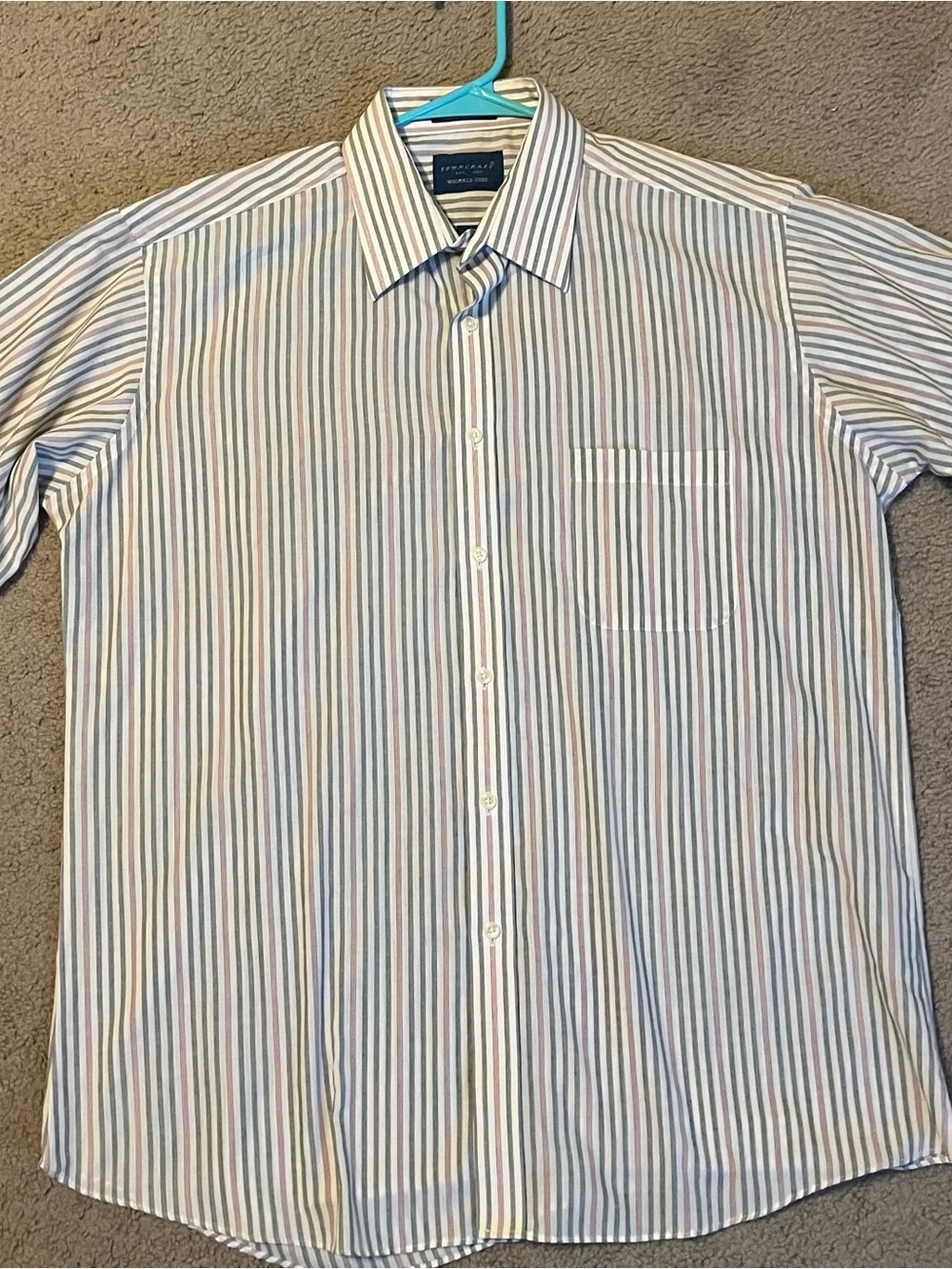 Towncraft Multicolor Vertical Stripe Button-Down Shirt